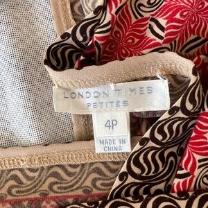 London Times dress. Size 4p.